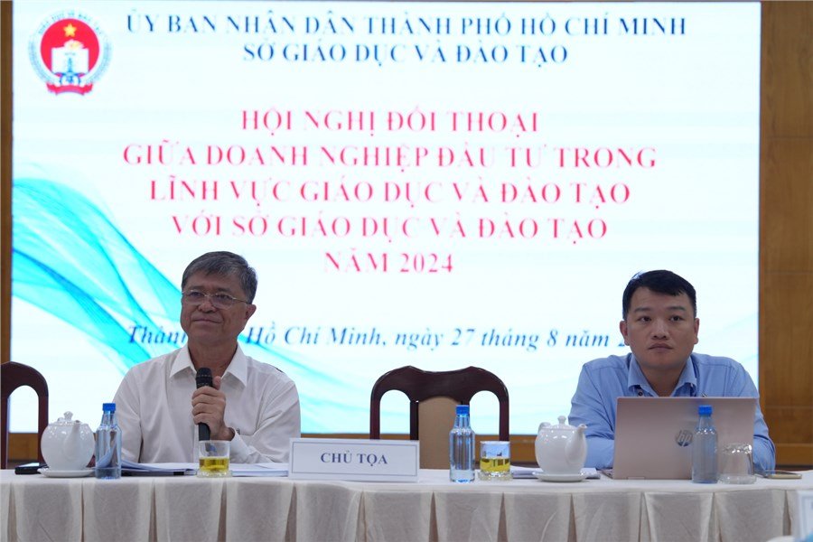 Hội nghị Đối thoại giữa Doanh nghiệp đầu tư lĩnh vực giáo dục và đào tạo với Sở Giáo dục và Đào tạo năm 2024